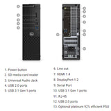 Dell OptiPlex 3050 MT Desktop with Intel Core i5-7500 @3.40Ghz, 16GB, 500GB SSD, Win10 Pro - HDMI - DISPLAY PORT - VGA - Grade A
