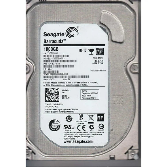 Disque dur SATA Seagate Barracuda ST1000DM003 1 To