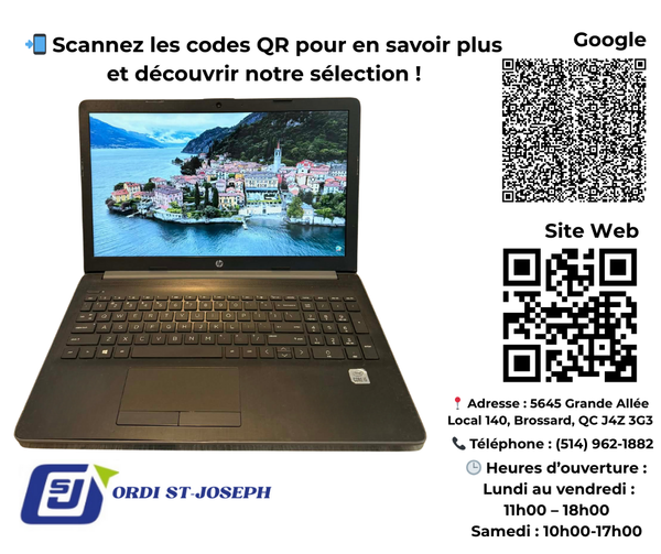 HP 15-daxxx 15.6'' 10th Gen Core i5-10210U (Turbo Boost up to