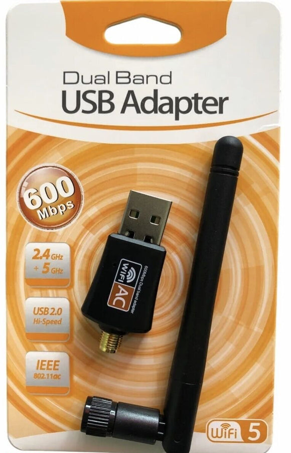Dual Bandwidth Usb USB Dual Band Adapter WiFi 600Mbps 5GHz – Ordinateur St Joseph
