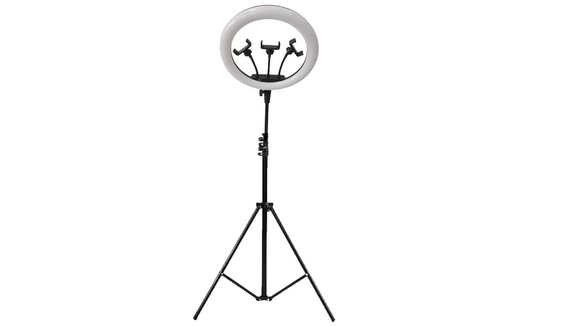 14'' Selfie Ring Light avec trépied et support de téléphone portable 3X